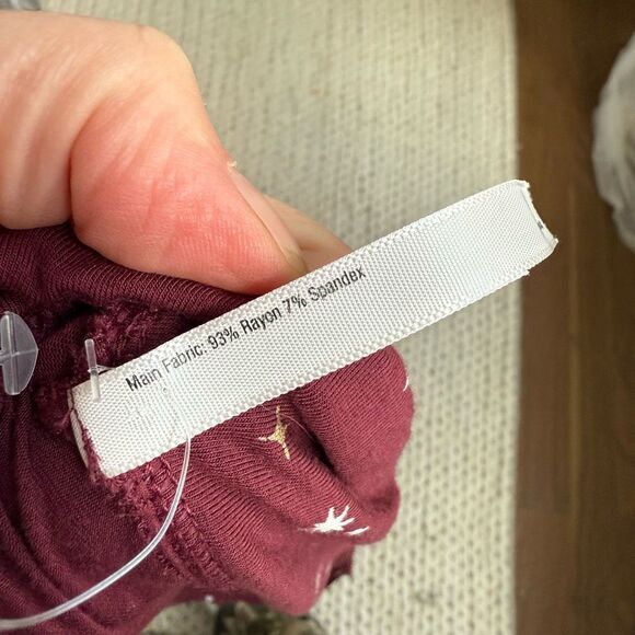 NWOT Soma Cool Nights Burgundy Star Celestial PJ Pajama Pants $54 XXL - Picture 7 of 7